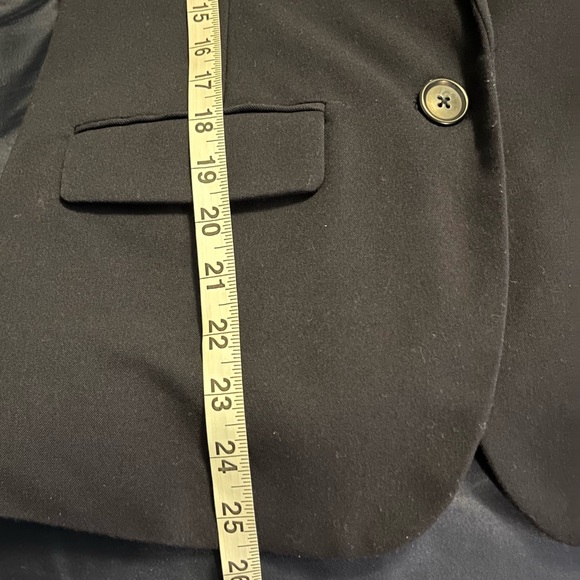 A New Day Navy Blue Fully Lined Pinstriped Blue and White Button Blazer Preppy 6 - Picture 11 of 11